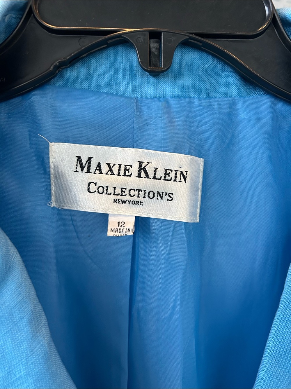 Vintage Maxine Klein Linen Blend Skirt Set Size 12 Modest Career Church - Picture 3 of 5